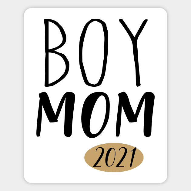 Mom of a boy 2021 Magnet by Die Designwerkstatt